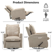SOLACE Manual Nursery Glider Recliner